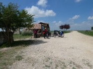 Pause mit Obst gegen eine kleine Spende